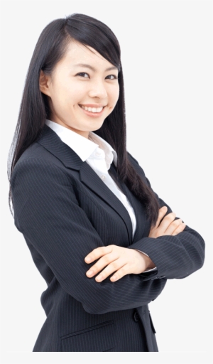 Chinese Girl Look Right - Office Girl Image Png #4228156