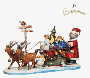 Reindeer Sleigh - Traineau Du Père Noel Avec Ses Rennes #4228363