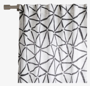 Black And White Abstract Curtain Panels #4228440