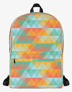 Multi Colored Abstract Triangle Geometric Backpack - Porn Hub Backpack #4228513