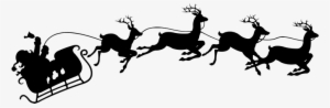 Download Santa & Reindeer Image - Santa And Sleigh Svg #4228547