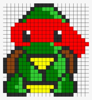Kawaii Teenage Mutant Ninja Turtle - Perler Beads Patterns Ninja Turtles #4229517