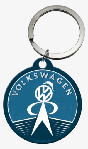 Nostalgic Art Metal Keyring Volkswagen Retro Logo - Nostalgic-art 48020 Round Key Ring 4 Cm Round Volkswagen #4232017