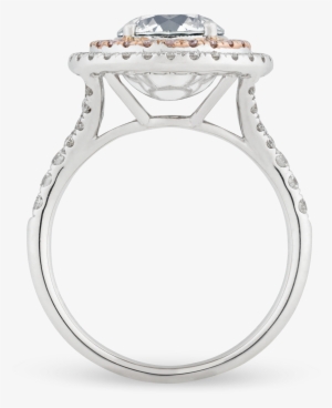 Fancy Very Light Grey Diamond Ring, - White Gold Ring Rose Gold Halo #4232796