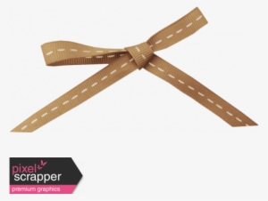 Brown Ribbon Bow - Digital Scrapbooking #4232956