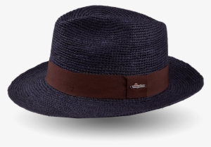 Wigéns Handwoven Fedora Panama Hat Brown Ribbon Large - Hat #4233064