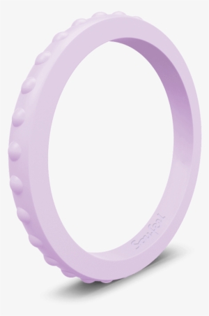 Women's Studded Stackable Light Amethyst Silicone Ring - Ring #4233184