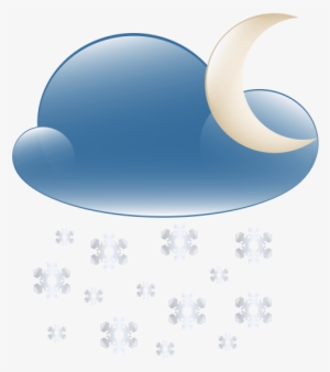 Free Png Snowy Cloud Night Weather Icon Png Images - Portable Network Graphics #4234084