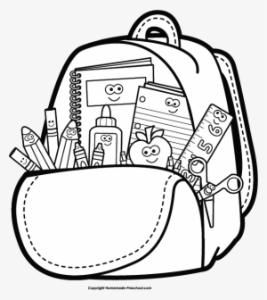 Free Back To School Clipart Png Free Stock - School Clipart Black And White #4234698