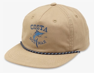 Costa Del Mar Twill Captains Hat In Khaki, Angle - Hat #4234746