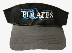 Black Visa Embroidered With Dive Pirates Logo In White - Logo #4234767