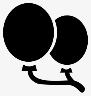 Balloon The Charm Of Youth Comments - Black And White Balloon Symbol #4234798