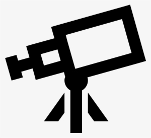 This Icon Is Depicting A Telescope - White Telescope Icon Transparent #4236176