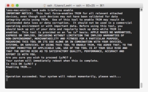 Trimforce - Os X El Capitan Terminal #4237224