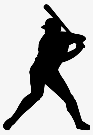 Baseball-batter File Size - Baseball Player Clipart #4237972