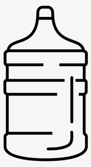 5 Gallon - Water Gallon Png Black And White #4238133