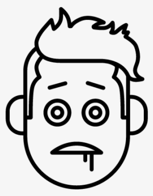 Stupor Boy Face Vector - Stupor Icon #4238163