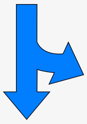 Blue Arrow Down Png Download - Divergent Definition #4238671