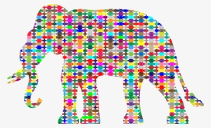 This Free Icons Png Design Of Colorful Pattern Elephant #4239333