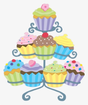 Cupcake Stand Clipart Gateauxtubes Pinterest Affiche - Cupcakes On A Stand Clipart #4239517