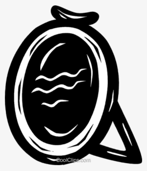 Make-up Mirror Royalty Free Vector Clip Art Illustration - Emblem #4240230