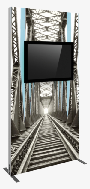 Vector Frame Monitor Kiosk - American Industrial I Framed Print - Black - 126cm #4240365