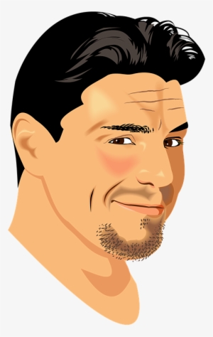 Dark Hair Man Cartoon #4240478