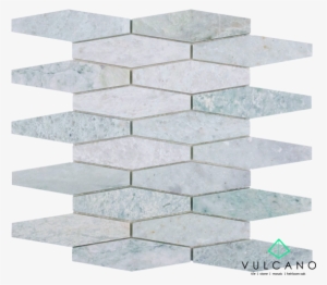 Vm 333 Verdi Cristallo Honed Long Hexagon Mosaic - Mosaic #4240613