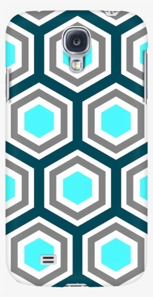 Hexagon Teal & Gray - Optical Mouse #4240716