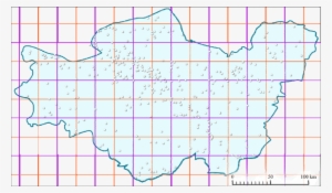 Canvases With 50 And 25 Km (in Red) Grid Applied - Illustration #4241616
