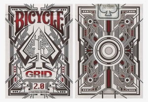 0 Limited Edition Playing Cards - Bicycle Grid 2.0 Red #4241641