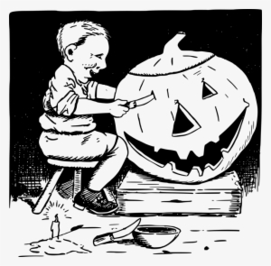 The Pumpkin Carving Book Jack O' Lantern - Making A Jack O Lantern Clipart #4241993