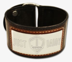 Just Daddy Genuine Leather Bracelet With Stainless - Bracelet #4242388