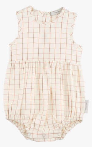 Tinycottons Sleeveless Grid One-piece, Red - Polka Dot #4242698