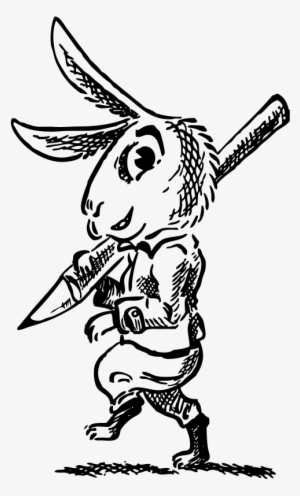 Hare With Pencil - Ain't No Fun1 Beach Towel #4243031