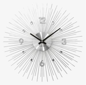 Silver Wallclock Lavvu Crystal Lines - Lavvu Crystal Lines Lct1140 #4243138