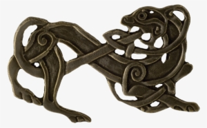 Norse Viking Lion Brass Warrior Spirit Amulet - Norse Design #4243766