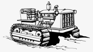 Big Image - Crawler Tractor Clip Art #4244019