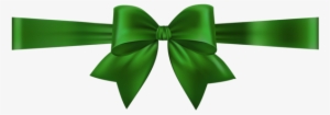 Green Bow Clip Art Deco Image - Clip Art #4244803