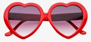 Large Oversized Womens Red Heart Shaped Sunglasses #4244963