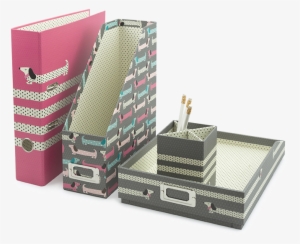 Pen Cup - Go Stationery Sausage Dog Desk Set Lever Arch,magazine #4245183