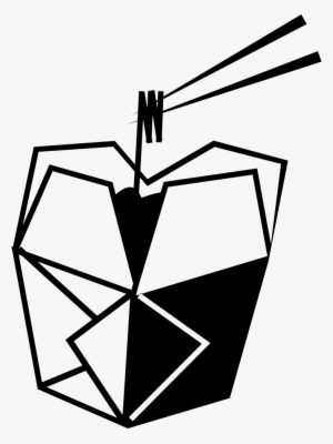 Chinese Food Box With Chop Sticks - Comida China Dibujo Png #4245304