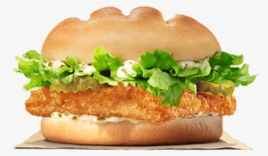 Our Big Fish Sandwich Is Made With A White Meat Fish - Fiery Chicken Burger King #4245308