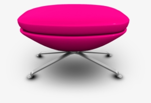 Transparent Pink Ottoman Png Clipart - Chair #4245310