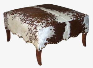 Cowhide Ottoman #4245916