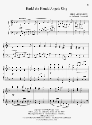 The Herald Angels Sing - Hark The Herald Piano Sheet Music #4246897