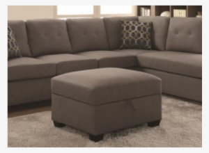 Kyle Slate Storage Ottoman - Beige Left Arm Facing Sofa Ebern Designs #4247291