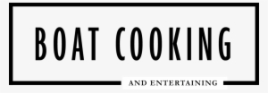 Boat Cooking Logo Black - Oval #4247495