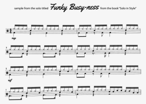 Notation For Funky Business From Solo In Style - Disney Piano Medley Jonny May #4247519