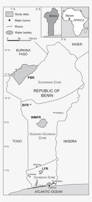 Location Of The Benin Republic Within Africa And Of - Diagram #4247770